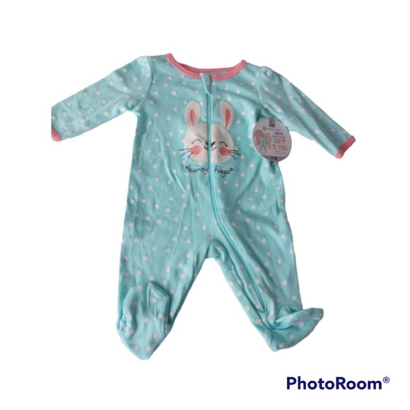 3/$30 3-Piece Member's Mark Girl's Graphic Bunny Print Sleep Pant Set - Picture 3 of 10